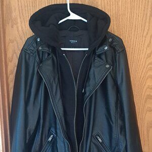 Leather Jacket Black - Torrid size 3